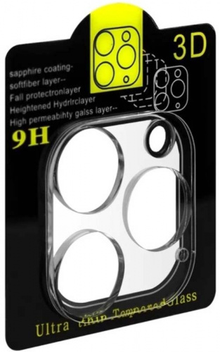Противоударное стекло камеры для Apple iPhone 13 Pro/13 Pro Max с фокусировкой вспышки прозрачное