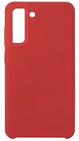 Силиконовый чехол SoftTouch для Samsung Galaxy S21 FE красный