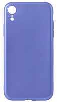 Силиконовый чехол New Metallic для Apple Iphone XR синий