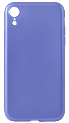 Силиконовый чехол New Metallic для Apple Iphone XR синий