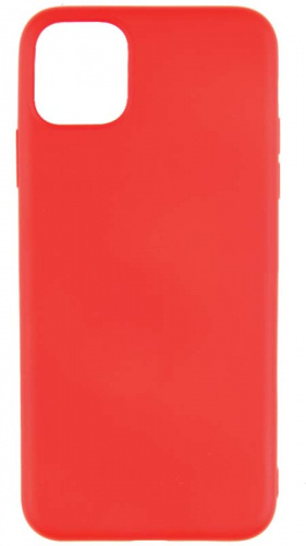Силиконовый чехол Soft Touch для Apple iPhone 11 Pro Max с лого красный
