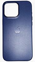 Силиконовый чехол MagSafe для Apple iPhone 15 Pro Max с анимацией кожа синий