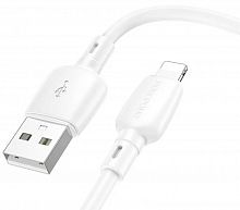 Кабель USB - 8 pin Borofone BX93 Super power 1.0м 2.4A белый