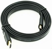Кабель HDMI (m)/HDMI (m) 1.5м. позолоч.конт. черный, Behpex