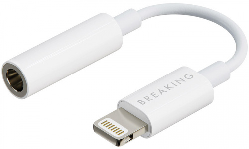 Адаптер Breaking AUX/Lightning 24551 белый