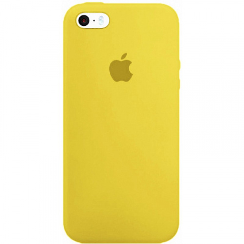 Задняя накладка Soft Touch для Apple iPhone 5/5S/SE лимонный