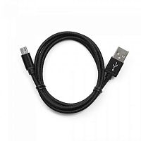 USB кабель Cablexpert CC-mUSB2bk1m, AM/microBM 5P, 1м, нейлоновая оплетка, черный