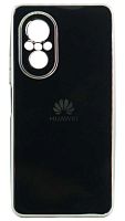 Силиконовый чехол для Huawei Nova 9 SE глянцевый с окантовкой черный