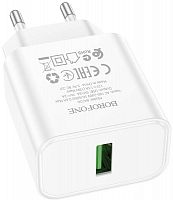 СЗУ Borofone BA72A, 1 USB, 18W, QC3.0 белый