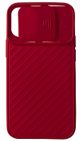 Силиконовый чехол для Apple iPhone 12 mini camera protection красный