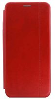 Чехол-книга OPEN COLOR для Samsung Galaxy A23/A235 с прострочкой красный
