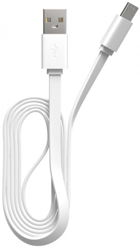 Кабель USB - micro USB Maxvi MC-01F белый