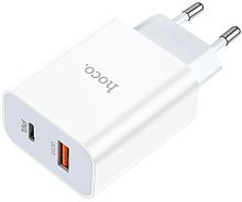 СЗУ 1 USB HOCO C97A Type-C, PD20W + QC3.0 белый