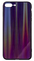 Силиконовый чехол для Apple iPhone 7 Plus/8 Plus блеск с градиентом фиолетовый