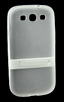 Силиконовый чехол с подставкой для Samsung Galaxy SIII i9300 белый