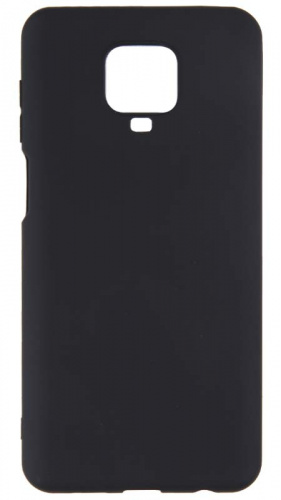 Силиконовый чехол для Xiaomi Redmi Note 9 Pro/Note 9S матовый черный