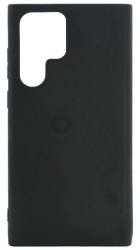Силиконовый чехол для Samsung Galaxy S22 Ultra чёрный