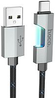 Кабель Type-C - USB HOCO U123 Regent 1.2м 3,0А чёрный