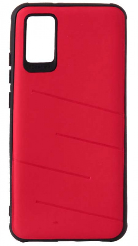 Силиконовый чехол для Samsung Galaxy A02S 6Dcamera полосы красный