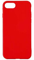 Силиконовый чехол для Apple Iphone 7/8 плотный матовый красный