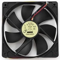 Вентилятор Gembird FANCASE3, 120x120x25, втулка, 3 pin, провод 30 см