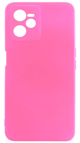 Силиконовый чехол для Realme C35 Soft неоновый розовый