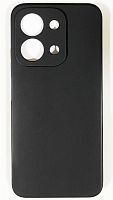 Силиконовый чехол для Xiaomi Redmi 15C с защитой камеры матовый черный