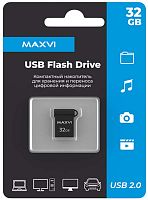 32GB флэш драйв Maxvi темно-серый (FD32GBUSB20C10MM)