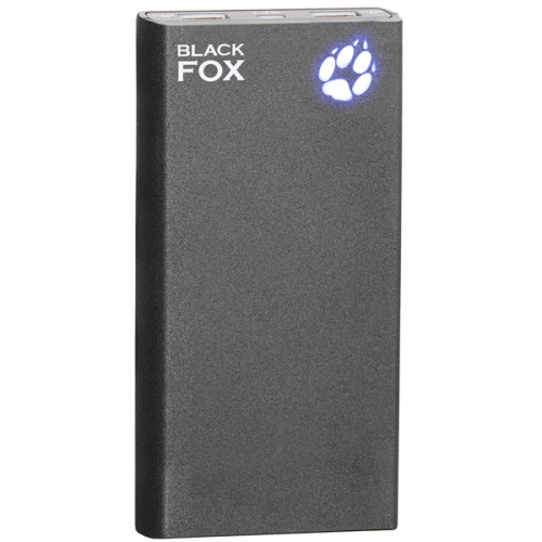 Внешний аккумулятор Black Fox 10000mAh антрацит
