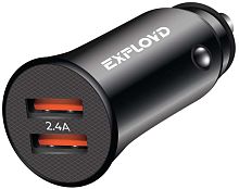 АЗУ 2 USB Exployd EX-Z-1348 SHAFT 2400mA чёрный