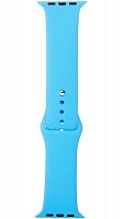 Ремешок на руку для Apple Watch 38-40mm силиконовый Sport Band голубой