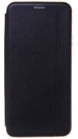 Чехол-книга OPEN COLOR для Samsung Galaxy M51/M515 с прострочкой черный