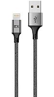 Кабель USB - 8 pin Exployd EX-K-1208 RAY 1М 2.4A серый