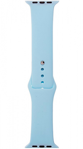 Ремешок на руку для Apple Watch 38-40mm силиконовый Sport Band светло-голубой
