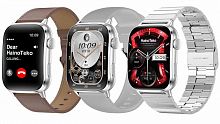 Смарт часы HainoTeko-14 Strap Waterproof 3 Pairs серебро