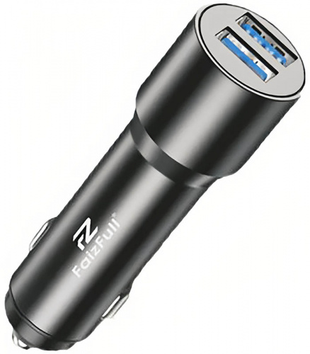 АЗУ FaizFull FZ20 2.4A 2USB удлиненный