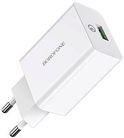 СЗУ 1 USB Borofone BA21A Long 3000mA, QC3.0 белый