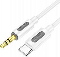 Кабель-переходник Type-C - 3.5 Jack Borofone BL20 1m белый