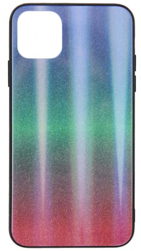 Силиконовый чехол для Apple iPhone 11 Pro Max блеск с градиентом зеленый