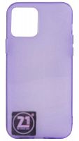 Силиконовый чехол для Apple iPhone 12 неоновый фиолетовый