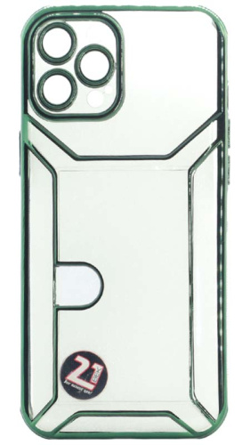 Силиконовый чехол  для Apple iPhone 12 Pro Max с окантовкой и боковым карманом в ассортименте