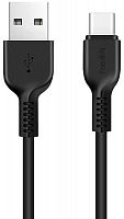Кабель USB - Type-C FaisON HX20 Rise, 2.0м, круглый, 2.1A, силикон чёрный