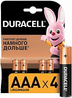 Батарейка Duracel AAA 1.5 alkaline 4шт в блистере