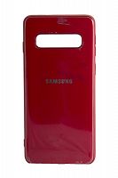 Силиконовый чехол для Samsung Galaxy S10/G973 глянцевый красный