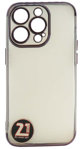 Силиконовый чехол KeePhone для Apple iPhone 14 Pro Beauty фиолетовый
