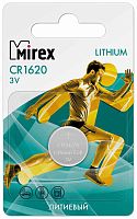 Батарейка MIREX CR1620-1BL Lithium 3В 1 шт в блистере