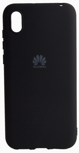Силиконовый чехол Soft Touch для Huawei Honor 8S/Y5 (2019) лого черный