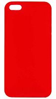 Накладка ультратонкая для iPhone 5 красная в т/у