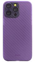 Силиконовый чехол для Apple iPhone 14 Pro Max Air carbon фиолетовый