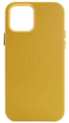 Силиконовый чехол MagSafe для Apple iPhone 12/12 Pro кожа оранжевый